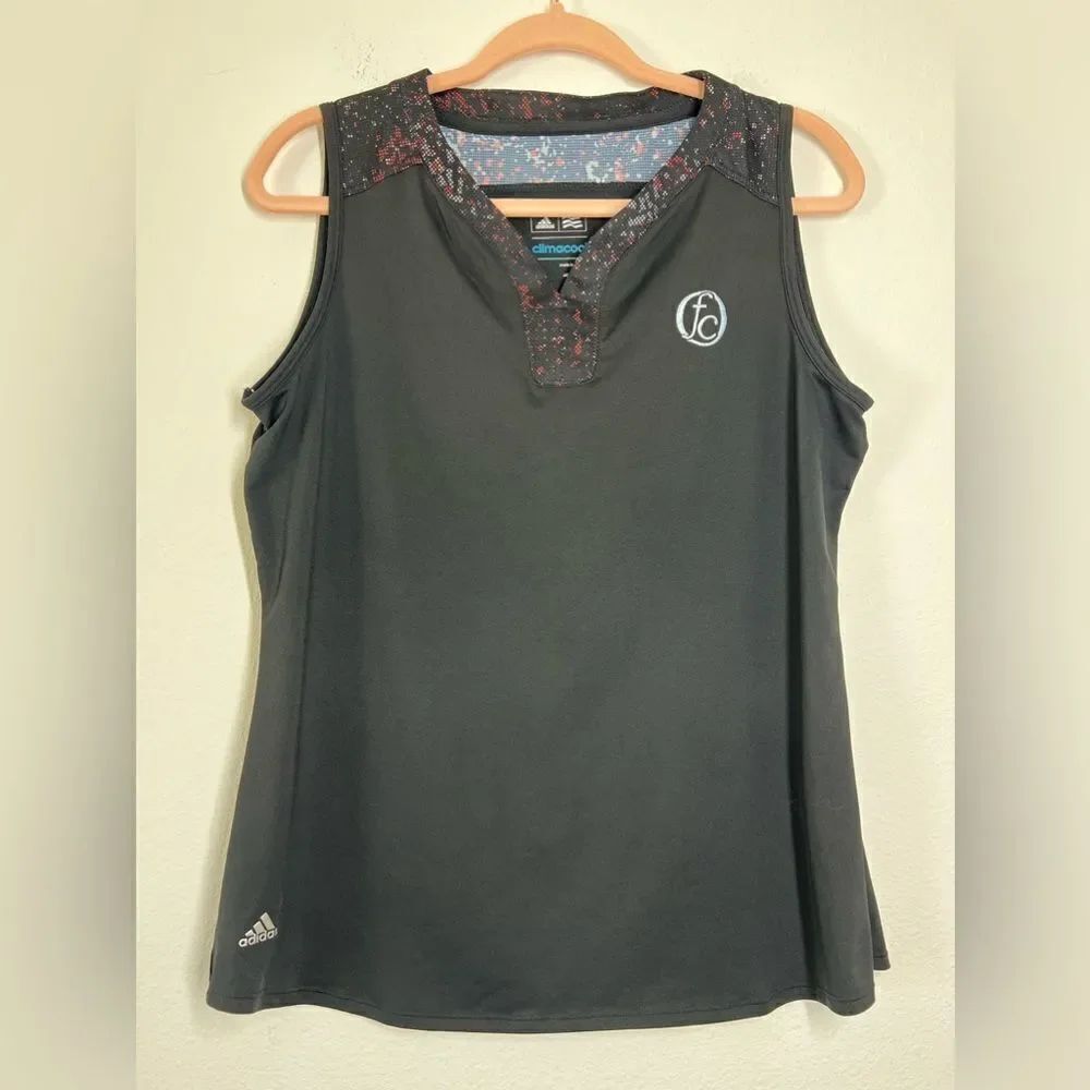 Adidas Women’s Tank Top Sport Golf Black Climate Control Size L